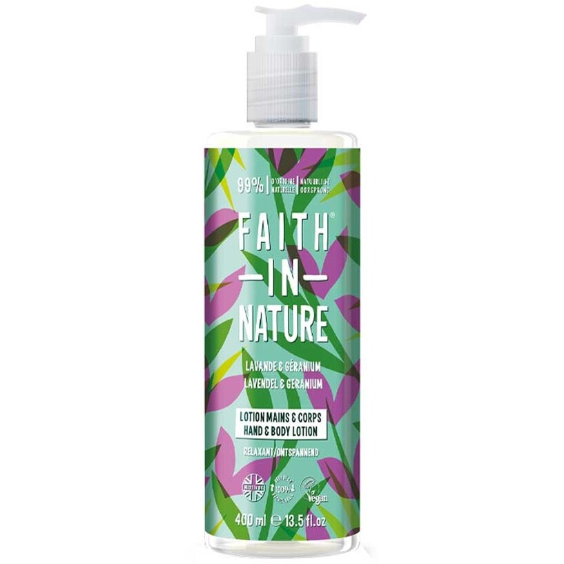 Lotions hydratantes - Lavande & géranium - Corps & mains - 2 x 400 ml