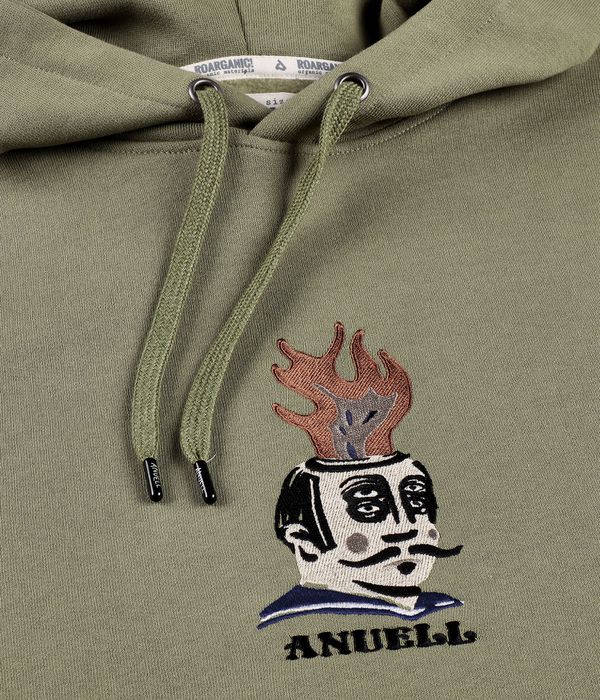 Anuell Flaming Jerry Organic Hoodie (olive)