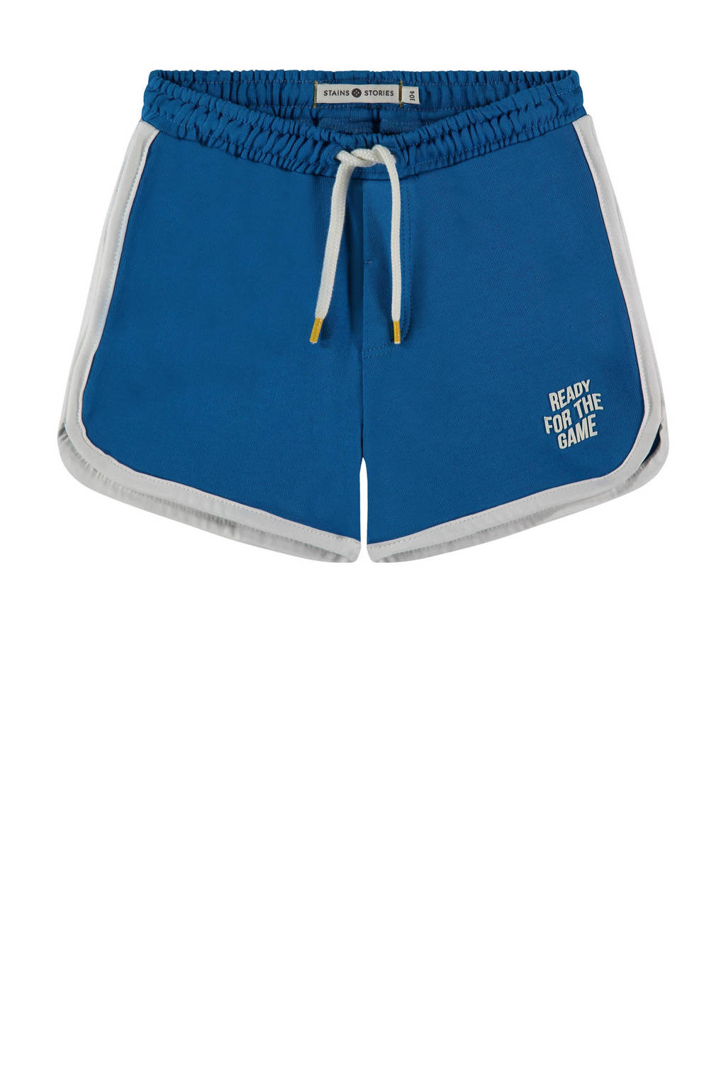 Stains&Stories sweatshort felblauw