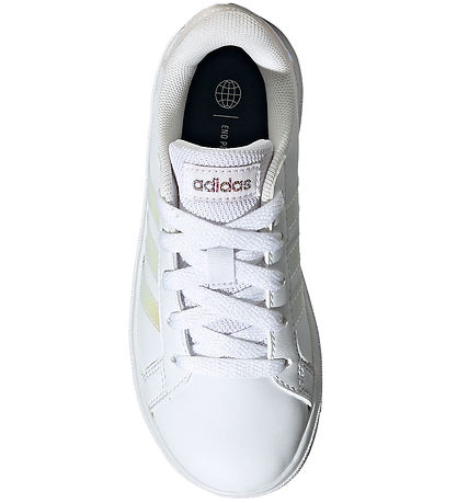 adidas Performance Sko -  Grønd Court 2.0 K - Hvid/Rosa
