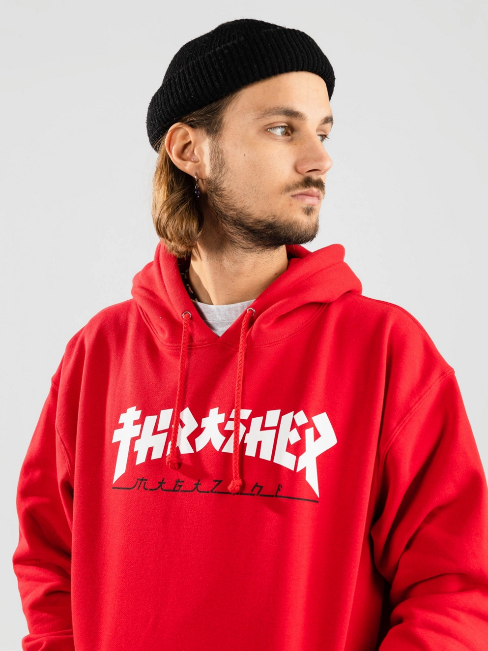 Thrasher Godzilla Hoodie red