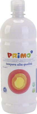 Skole Tempera Maling - Mat - Hvid - 1000 ML