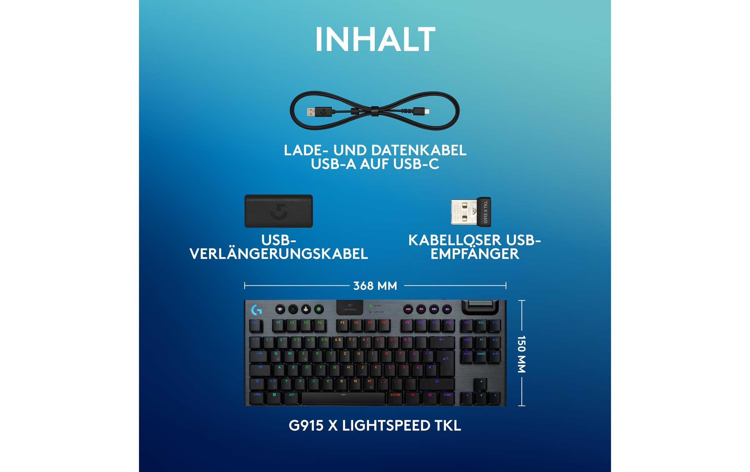 Logitech Gaming-Tastatur »G915 X Lightspeed TKL GL Tactile« ()
