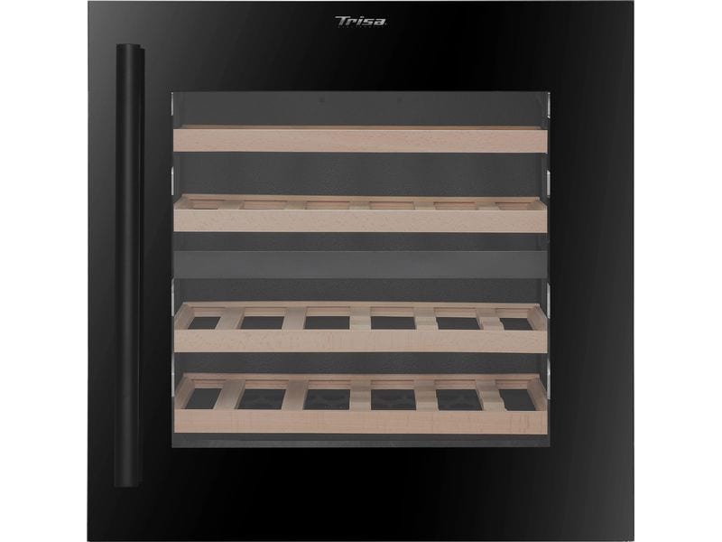 Trisa Einbauweinkühlschrank Dual Zone Schwarz, Rechts Weinkühlschrank