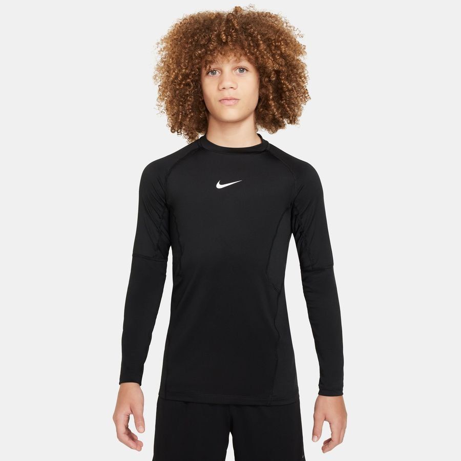 Nike Pro Baselayer Dri-FIT - Noir/Blanc Manches Longues Enfant