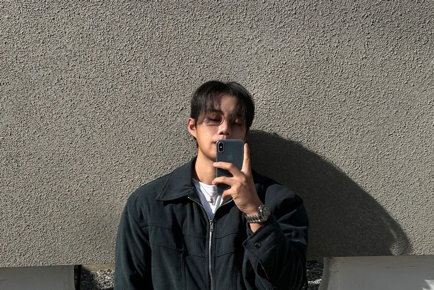 SeoulPop - Corduroy jack met rits