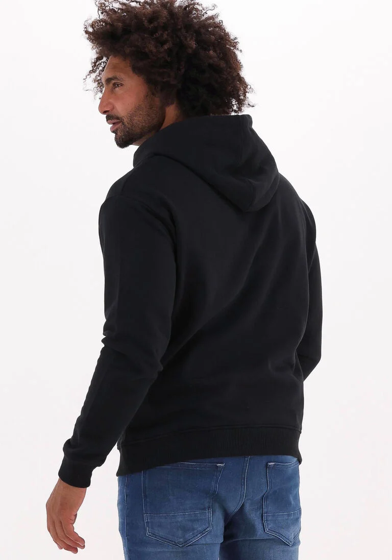 WOODBIRD zwarte woodbird sweater dash mountaineer hoodie