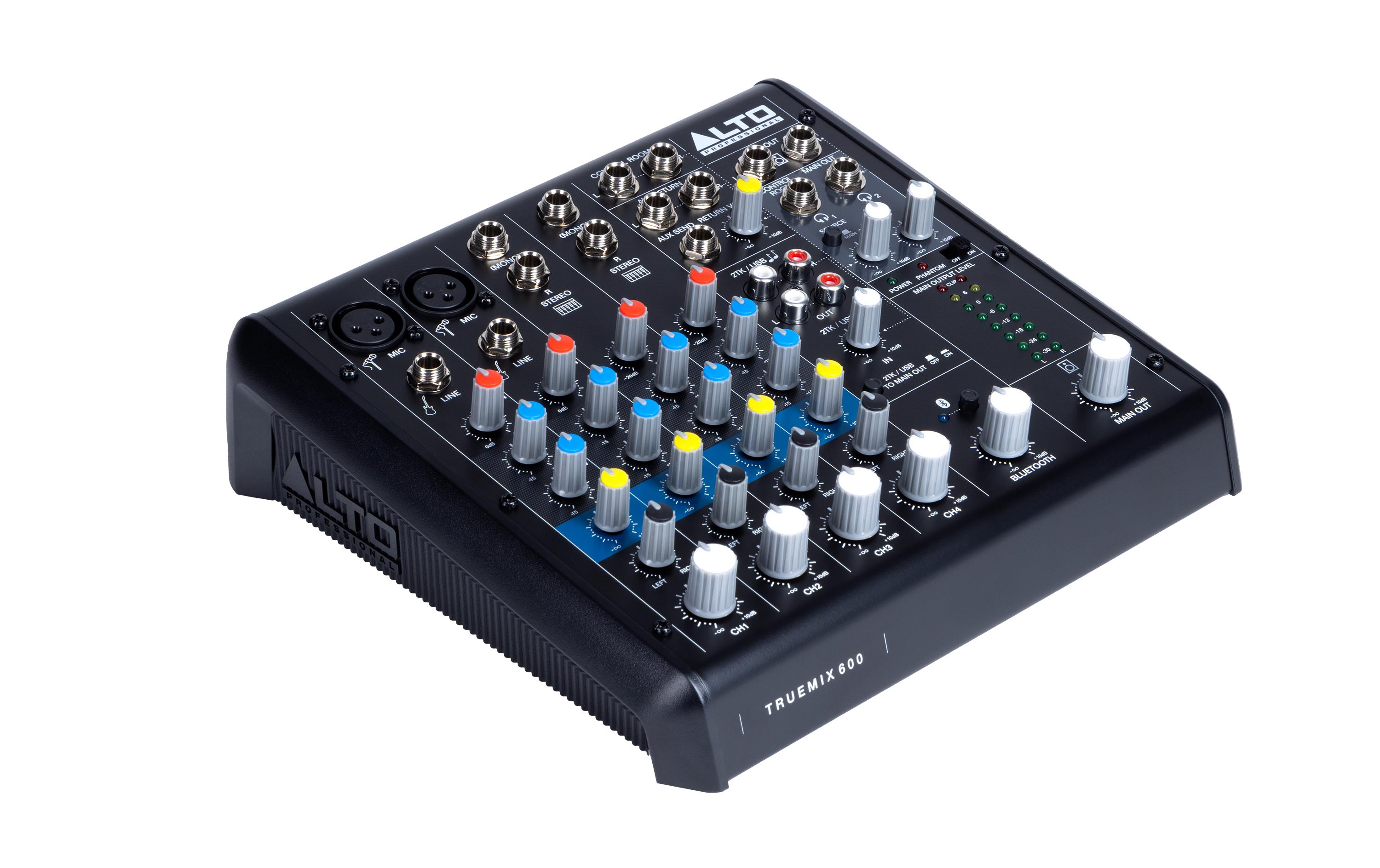 Mischpult Professional TrueMix 600<br>Analoger 6-Kanalmixermit USB und Bluetooth