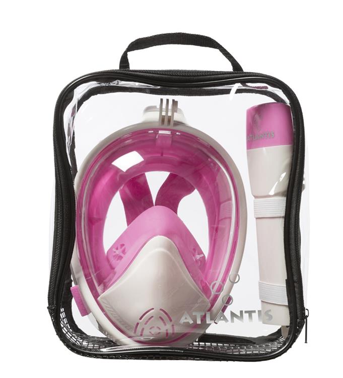 Atlantis 2.0  Wit Roze S/M Snorkelmasker