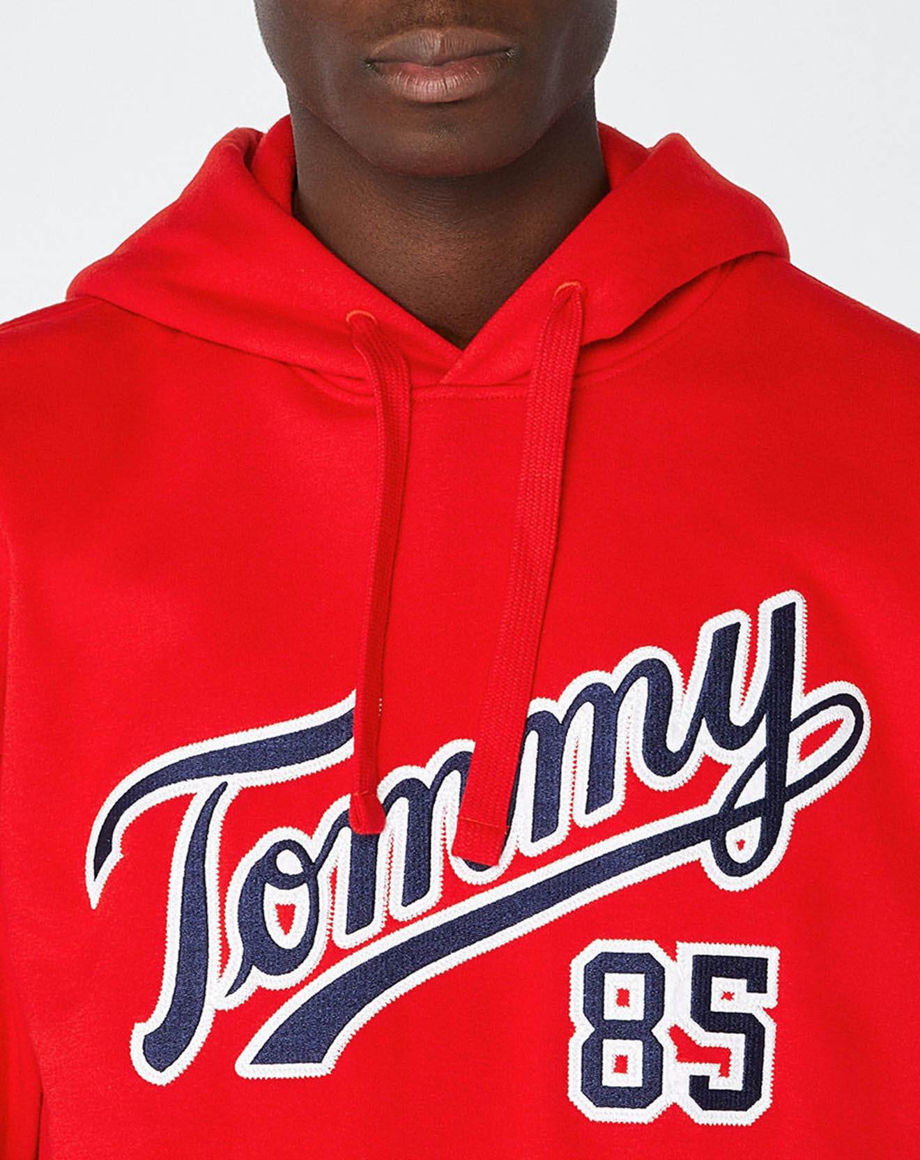 Tommy Jeans Sweat à capuche College 85 rouge