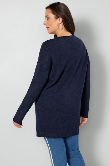 Pullover, Statement, Saum hinten länger