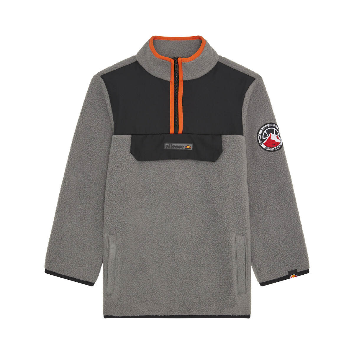 ELLESSE<br>Jaqueta em fleece, gola com zíper