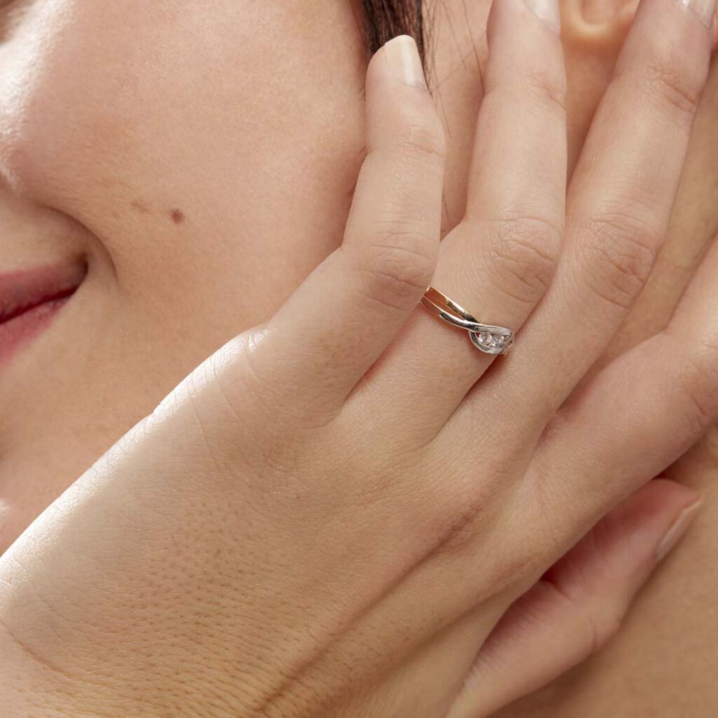 Bague Callie Or Bicolore Diamant