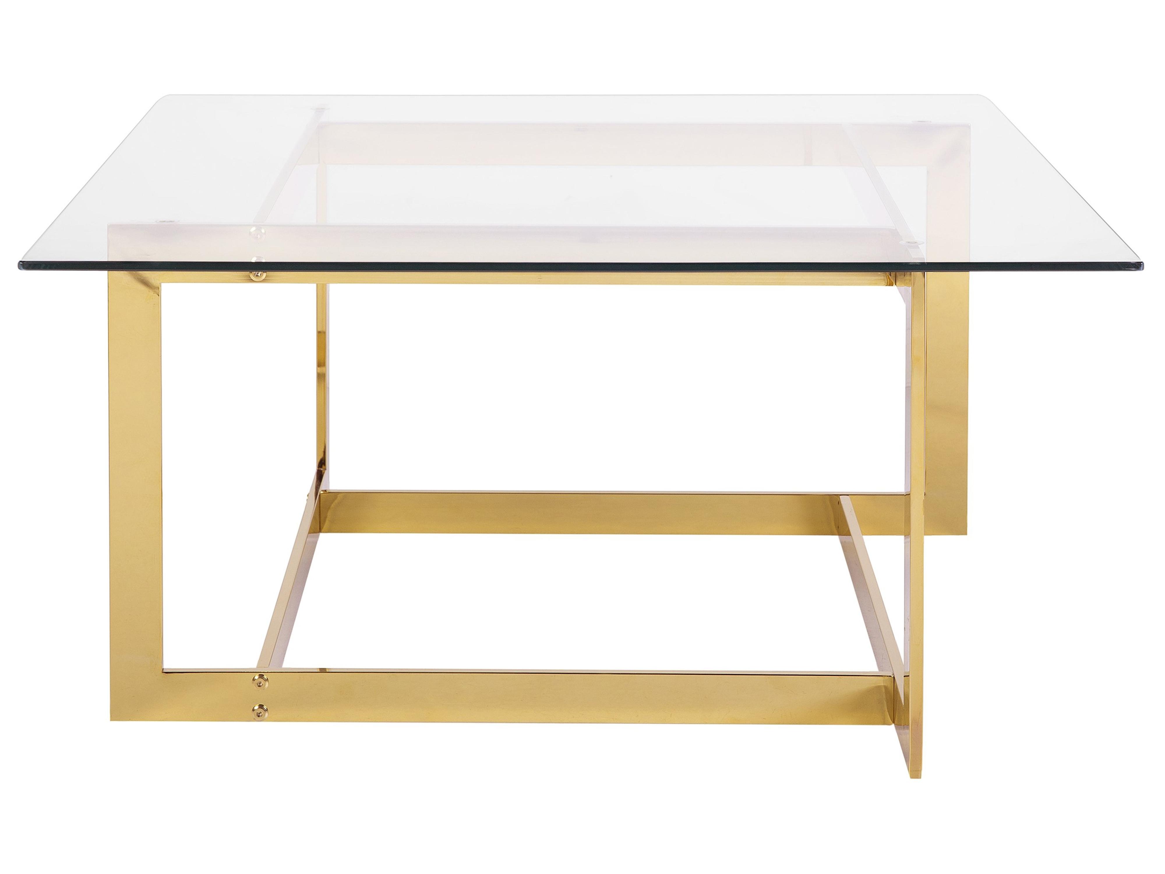 Salontafel CRYSTAL Veiligheidsglas Goud