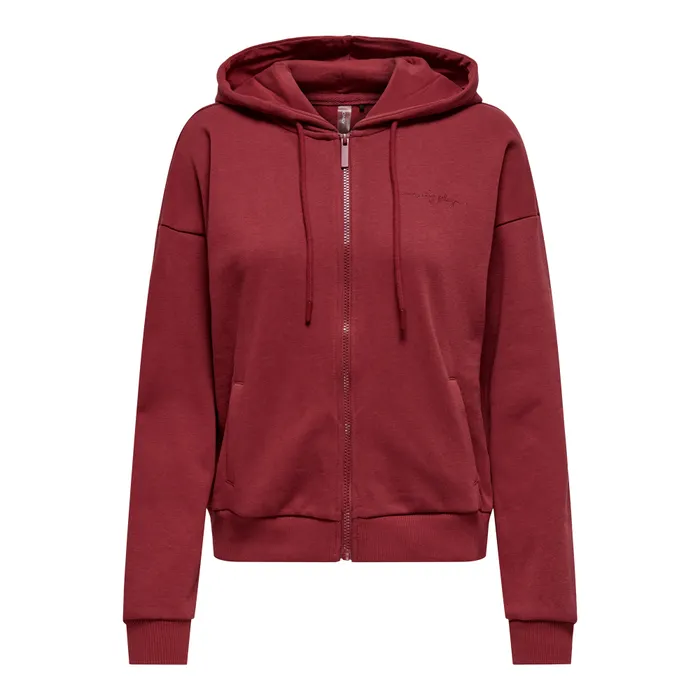 Only Play Lux Life Hooded Full Zip Sweatvest Dames