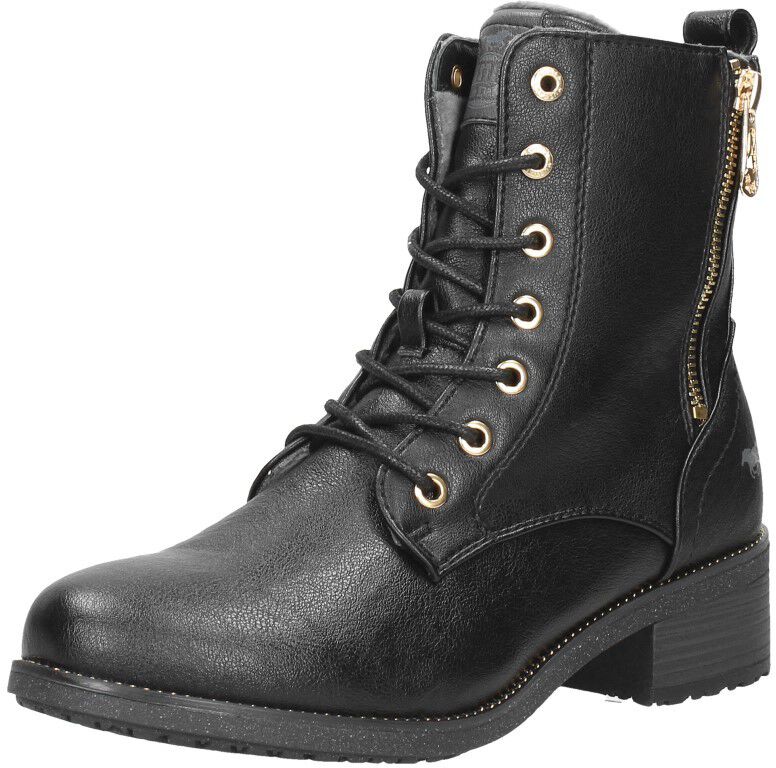Mustang Veterschoenen Hoog zwart