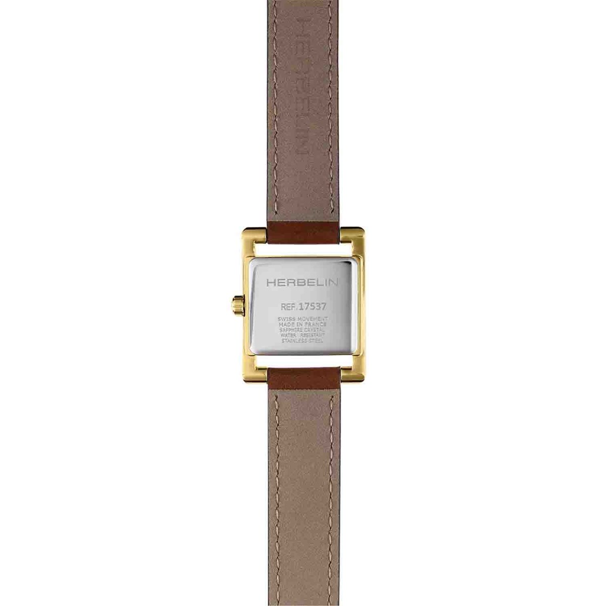 Montre femme Herbelin V Avenue cuir brun