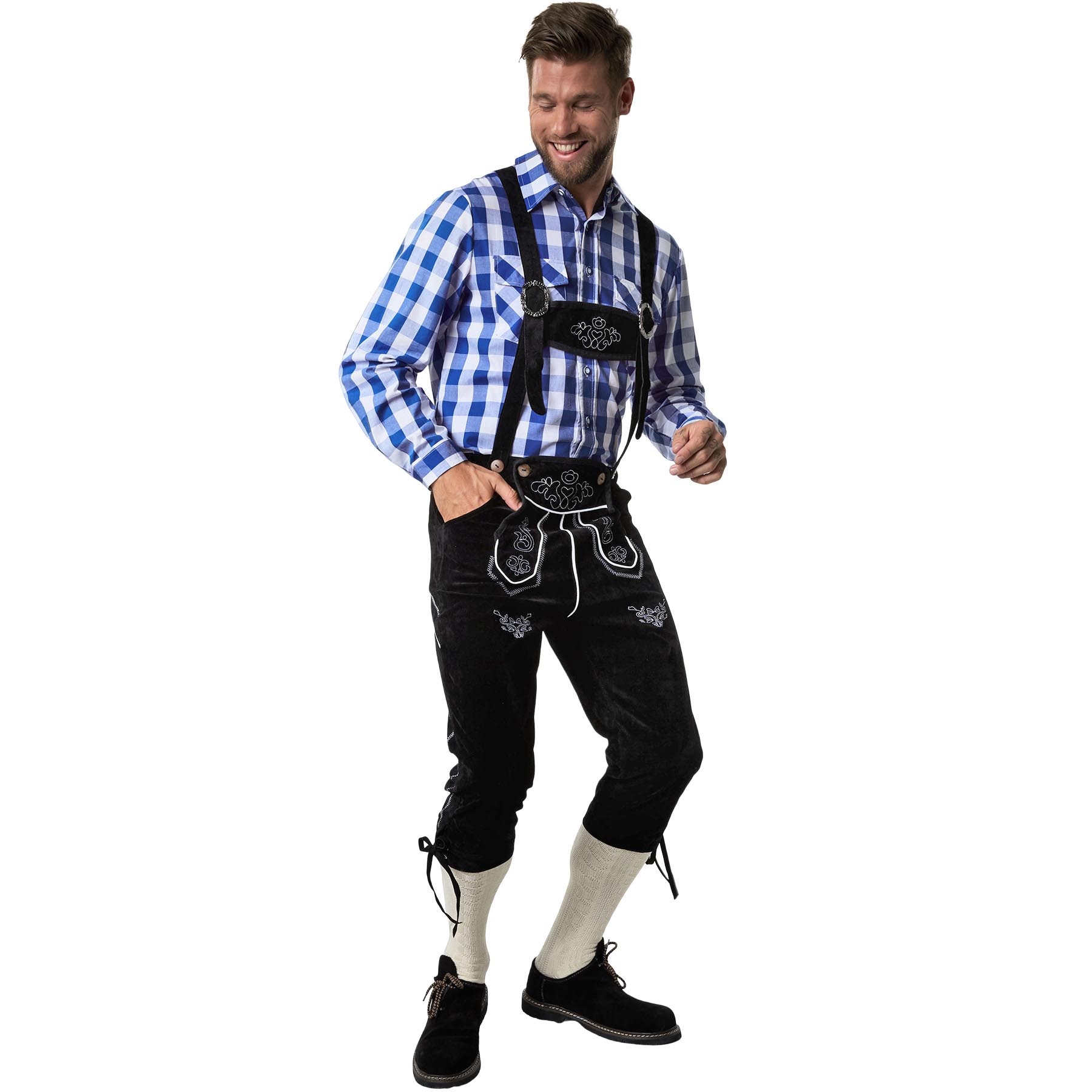 tectake® Lederhose Fichtelgebirge