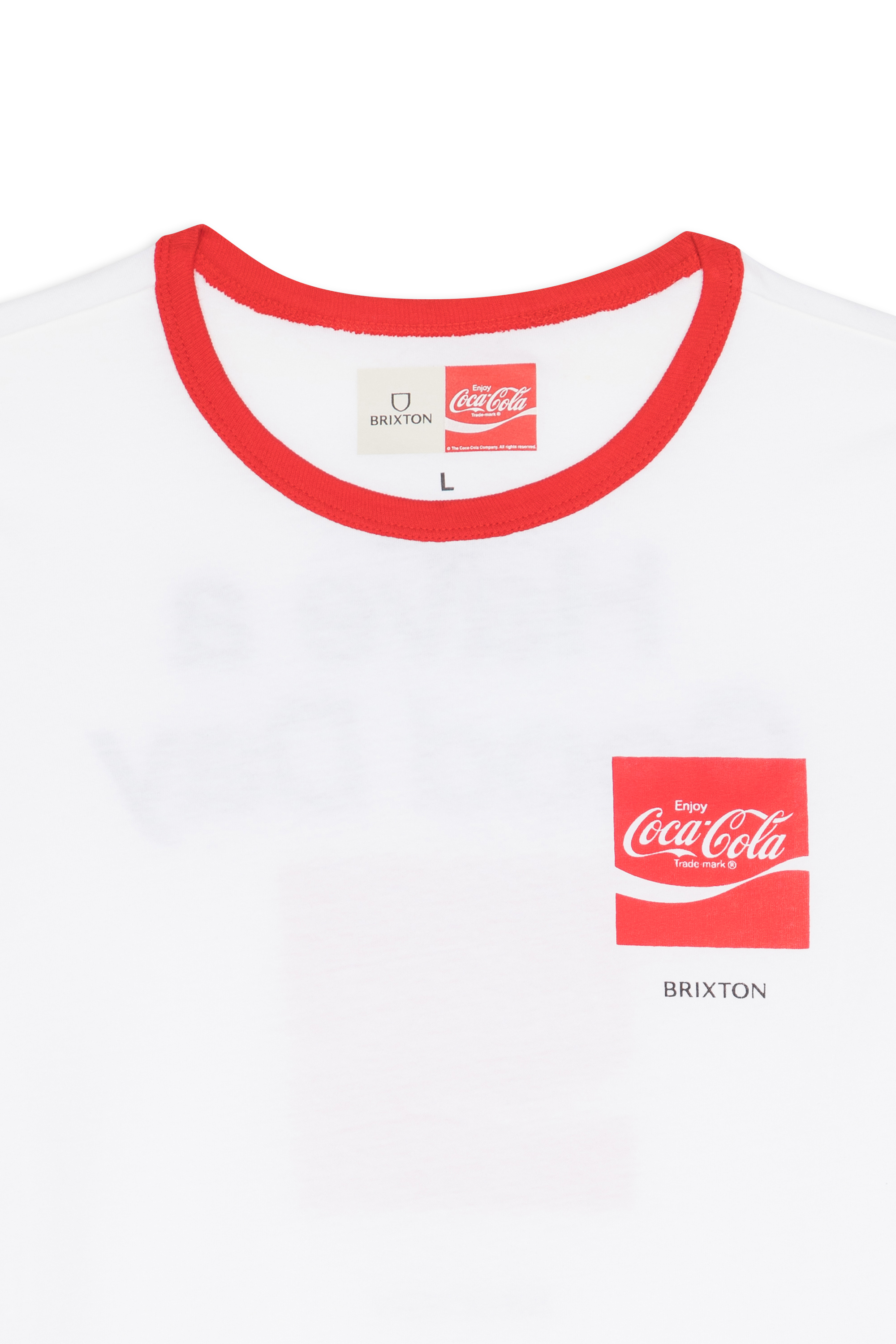 BRIXTON T-shirt - brixton x COCA COLA GOOD DAY RINGER Blanc