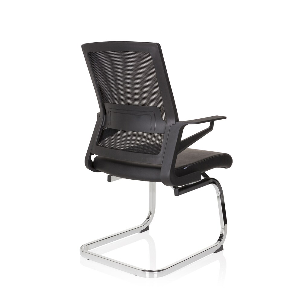 Freischwinger INVENTOR V PRO Kunstleder/Netzstoff mit Armlehnen hjh OFFICE
