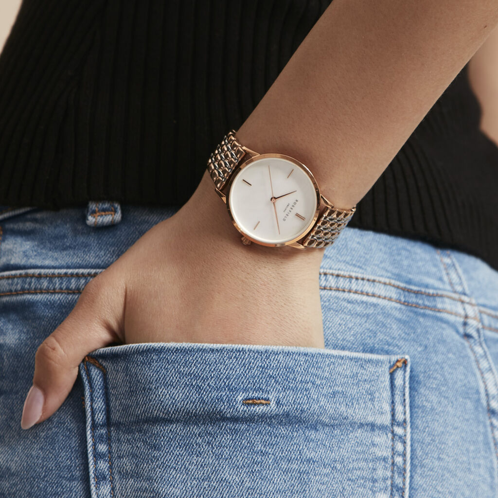 Montre Rosefield Pearl Edit Blanc