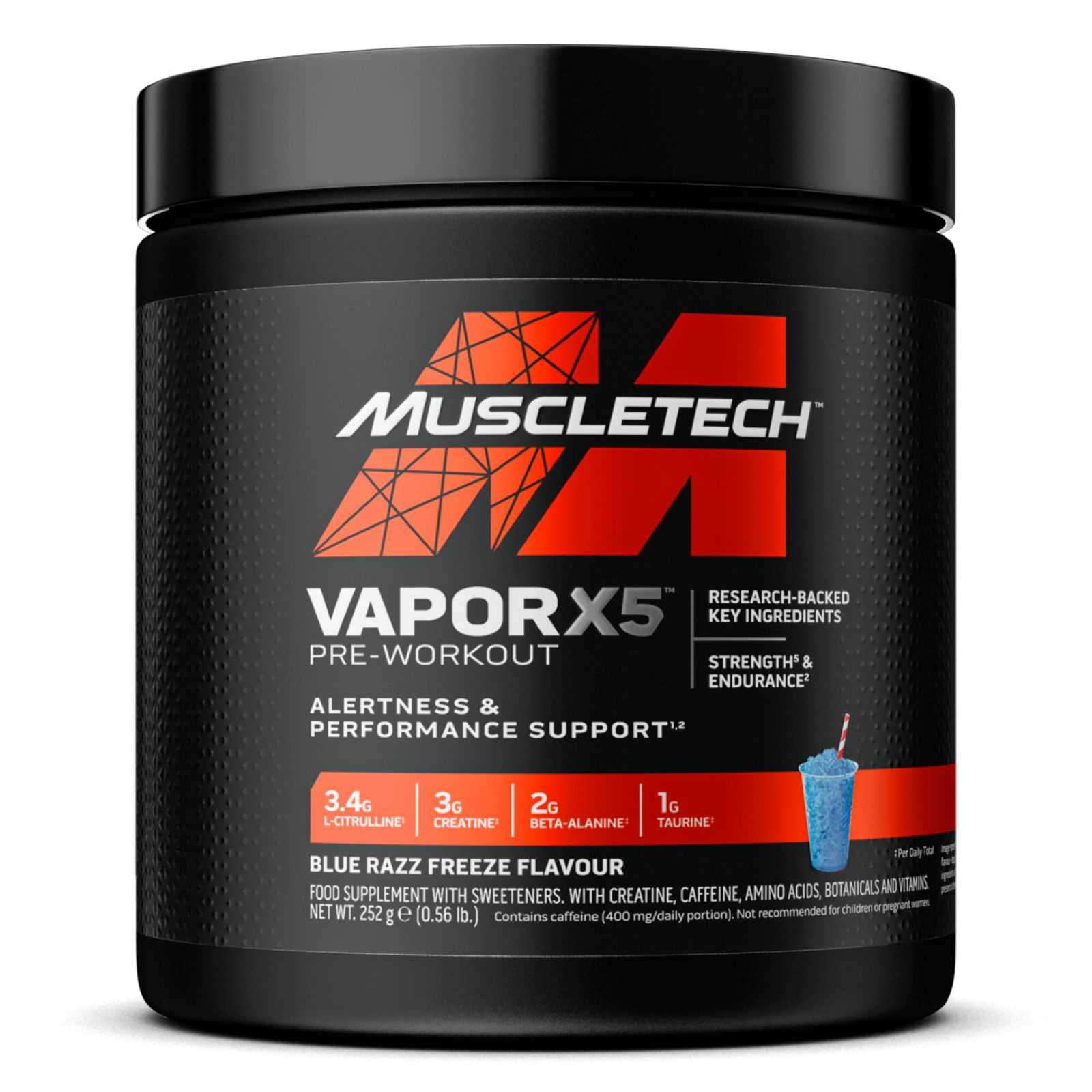 MuscleTech Pré-treino Vapor X5 252g