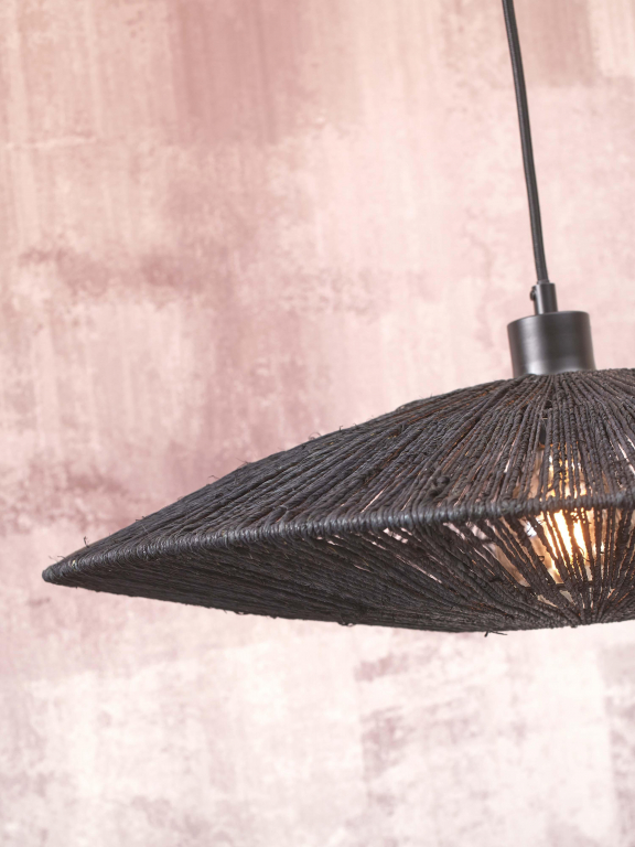 Good&Mojo Iguazu hanglamp schijf Ø40 small naturel