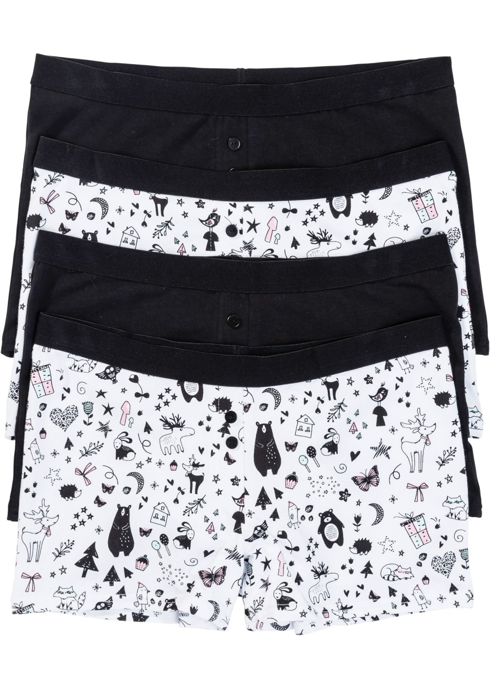 Lot de 4 boxers femme