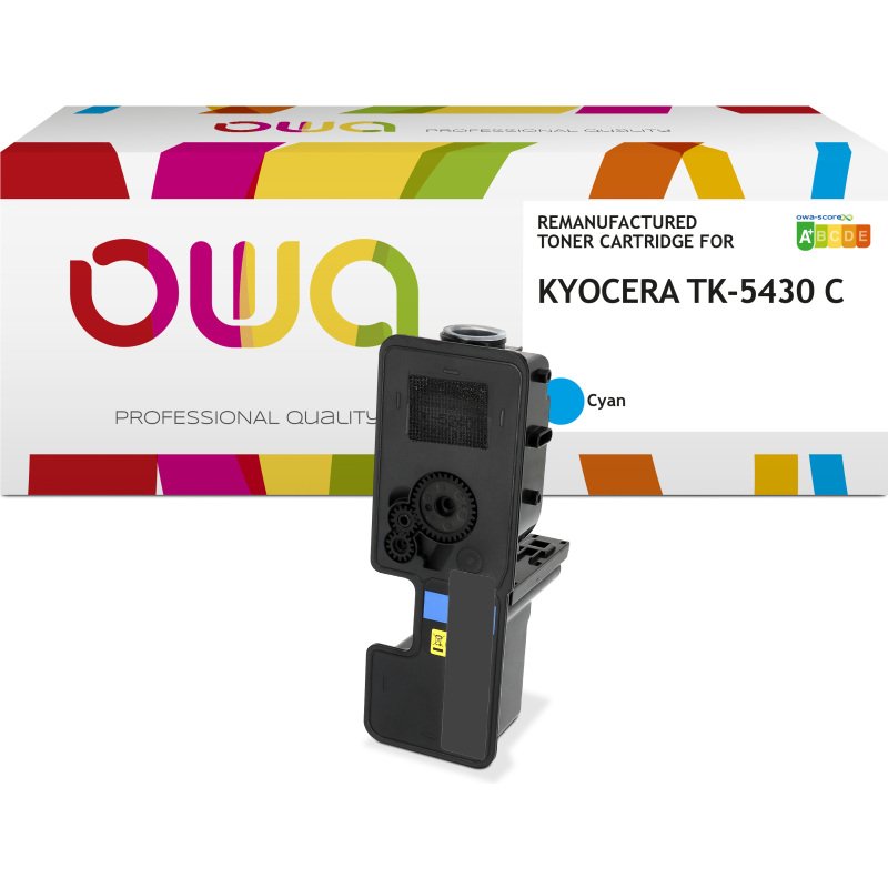 Toner remanufacturé OWA - standard - pour KYOCERA TK-5430 C