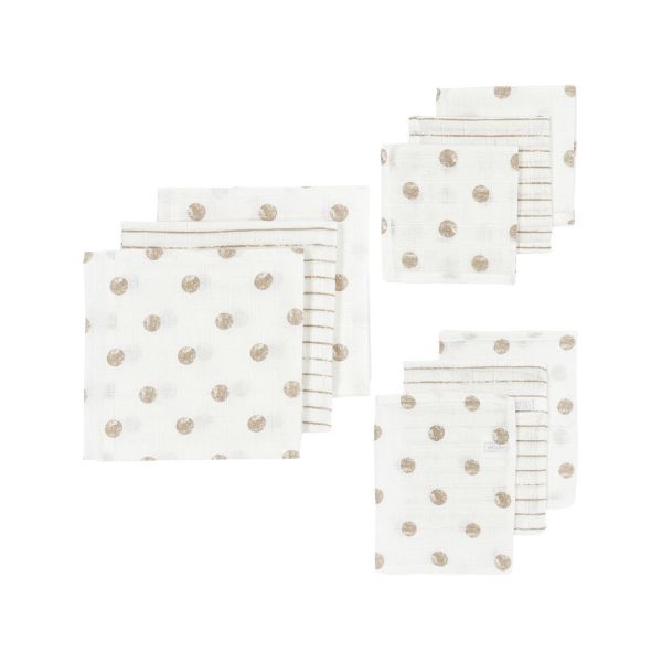 Meyco Hydrofiel Starterset - Dot Stripe - Sand