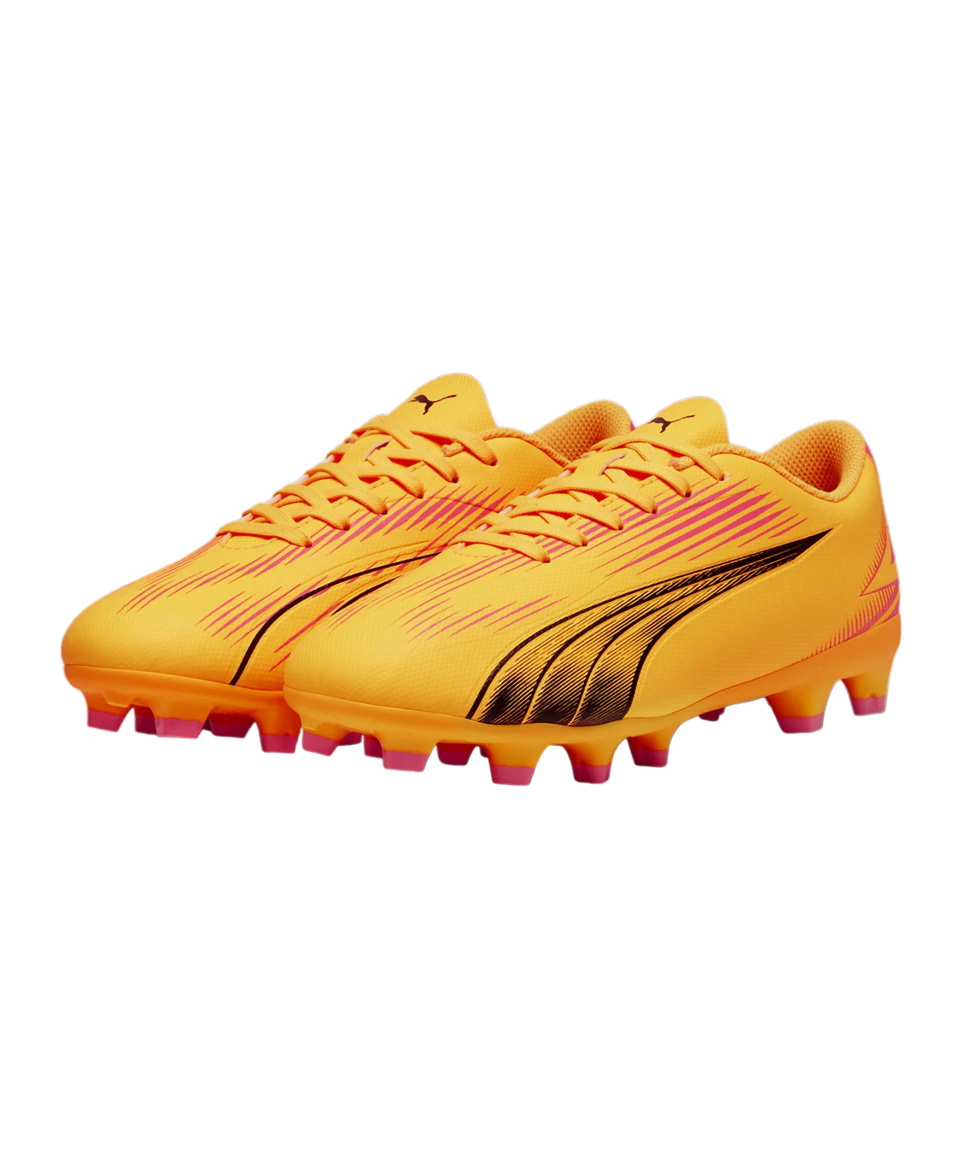 PUMA ULTRA Play FG/AG Jr Kids The Forever Faster Orange Schwarz F03