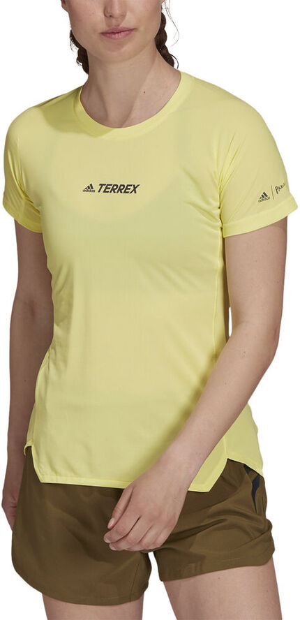 adidas Terrex Parley Agravic Trail All-Around Løbe T-shirt Gul