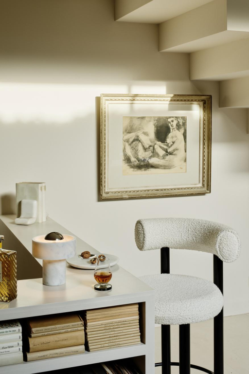 Tom Dixon Stone tafellamp LED oplaadbaar marmer/zilver