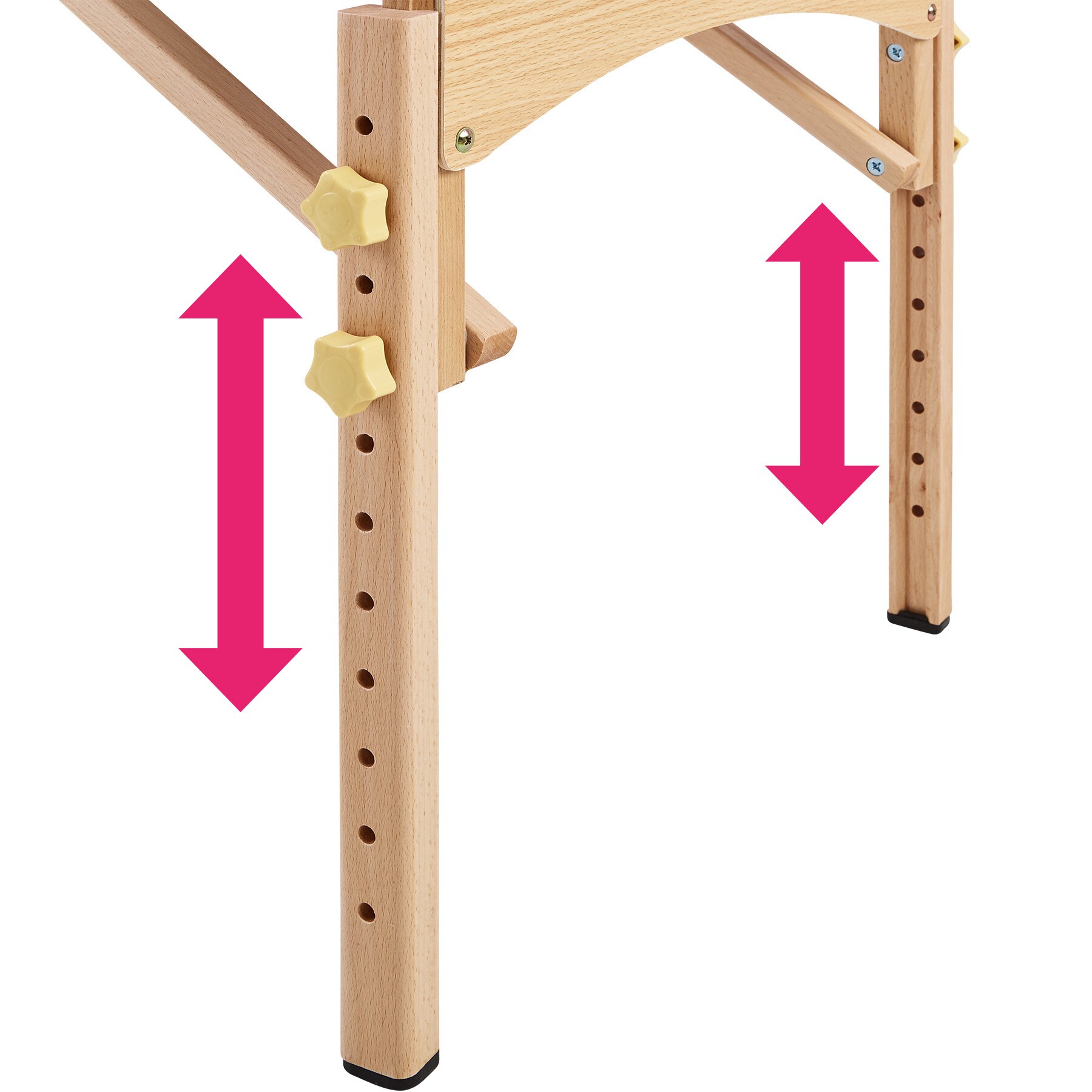 tectake® 2 Zonen Massageliege, inklusive Lagerungsrollen und Tragetasche, klappbar und höhenverstellbar, 220 x 83 x 65,5 - 87,5 cm