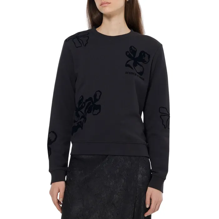 Scotch & Soda Flock Print Artwork Sweater Dames