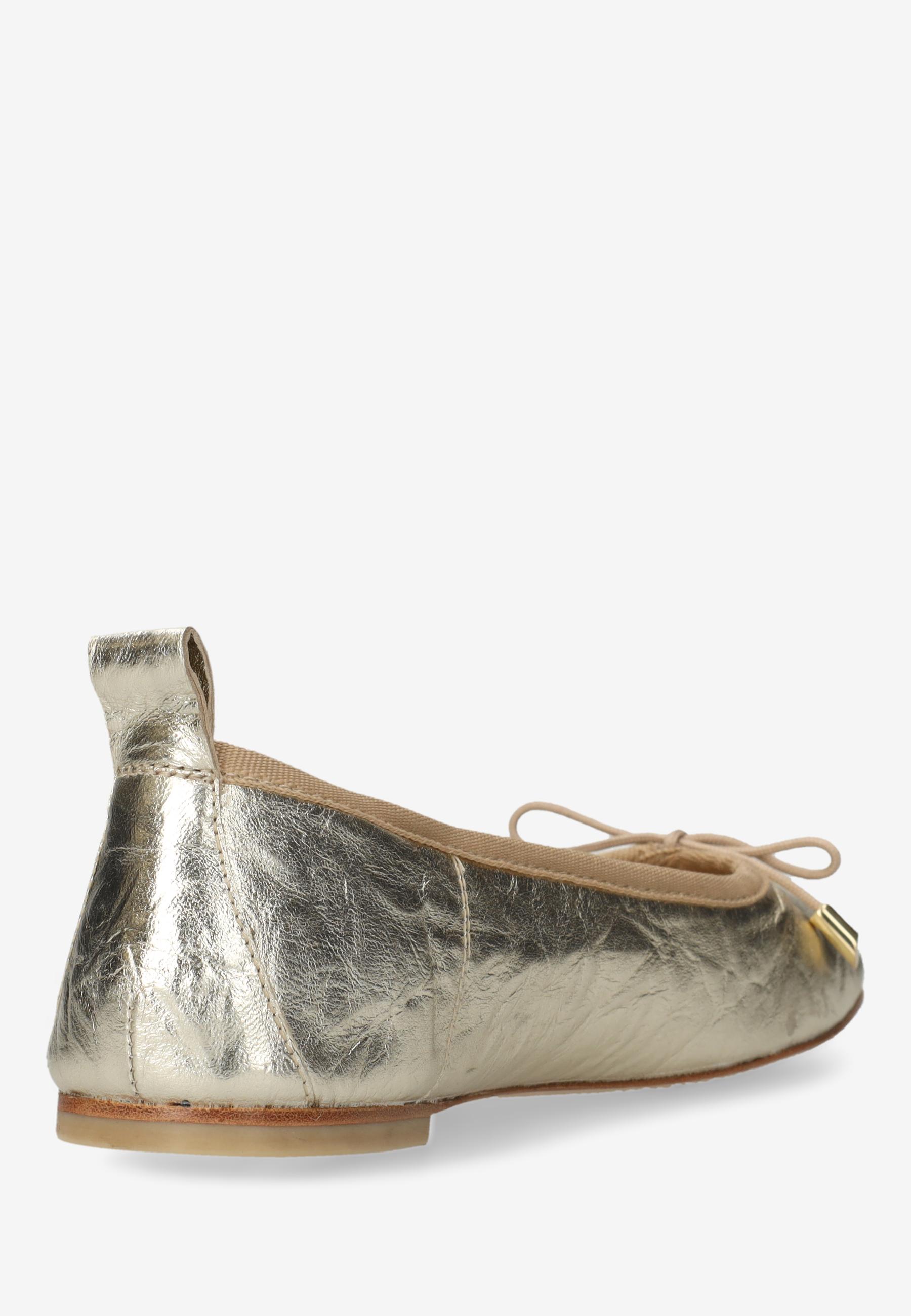 IDRIS BALLETTO Ballerina Crunch metallic Light Gold