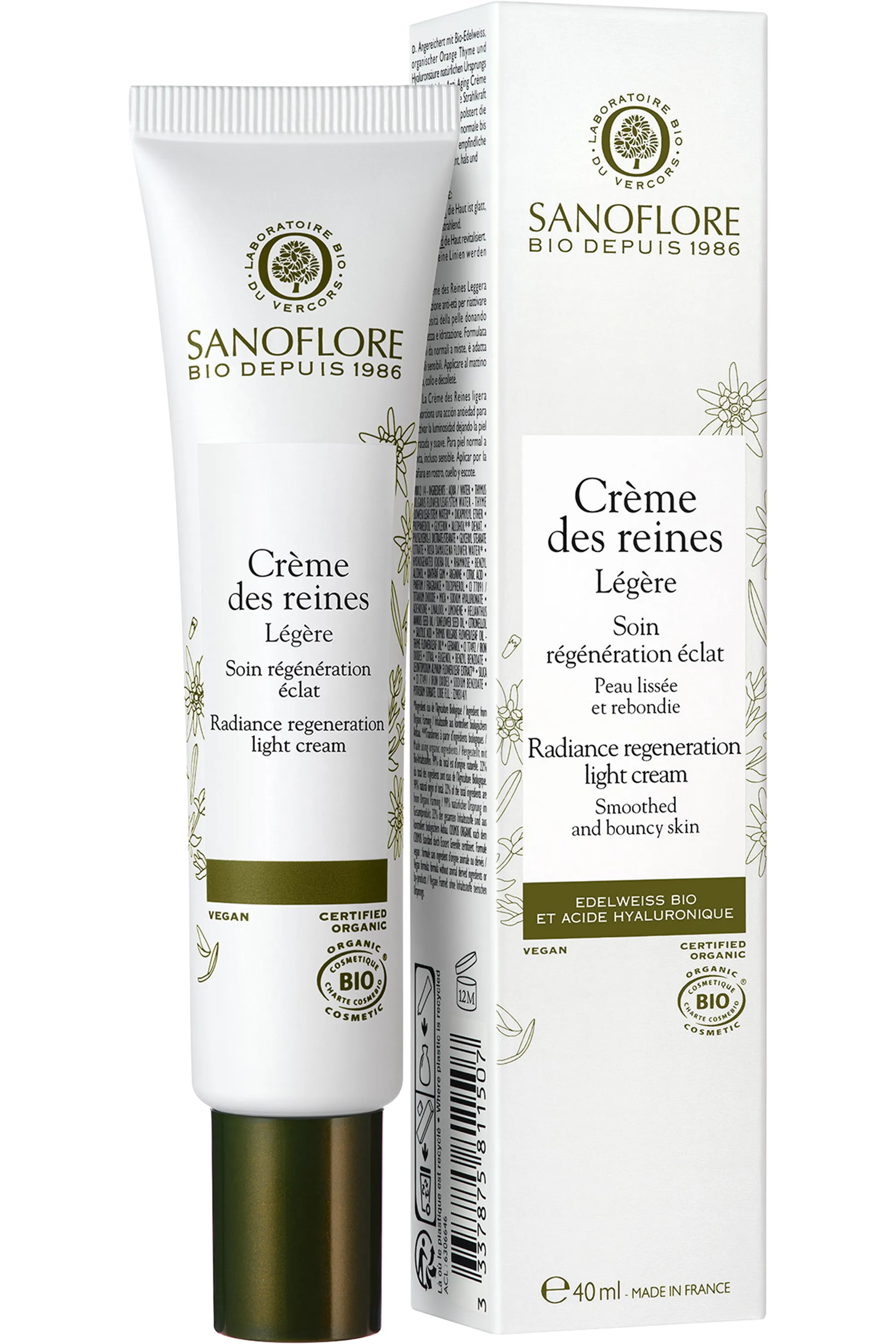 Sanoflore Crème de jour anti-âge légère des Reines-40 ml