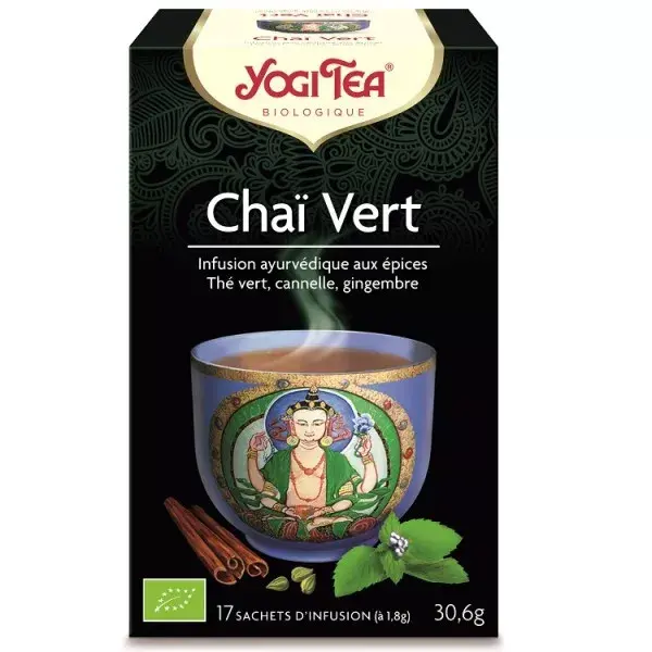 Chá Yogi Chai Vert 17 sachês