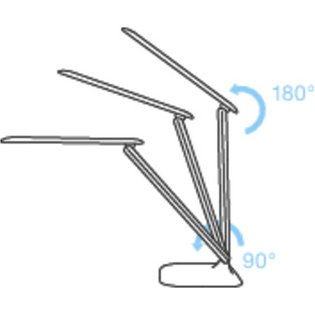 Lampe de bureau à LED Tropo, avec socle, blanc