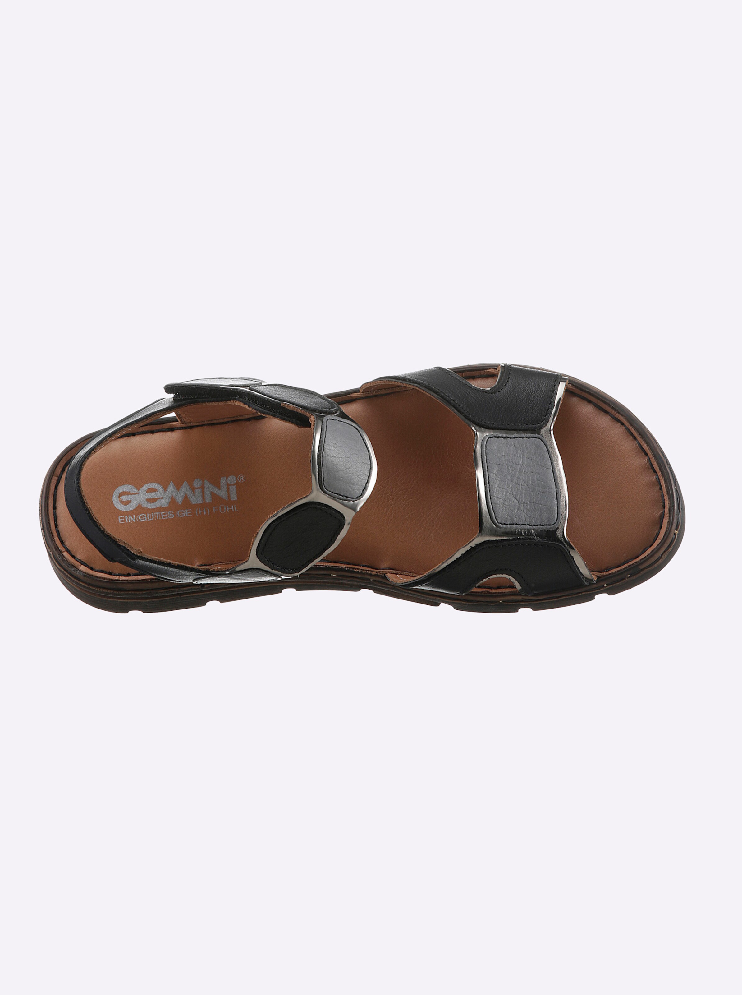Gemini Sandale in schwarz