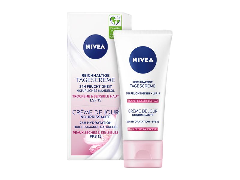 NIVEA Gesichtscrème Essentials 50 ml Feuchtigkeitsspendende und reichhaltige Tagescreme