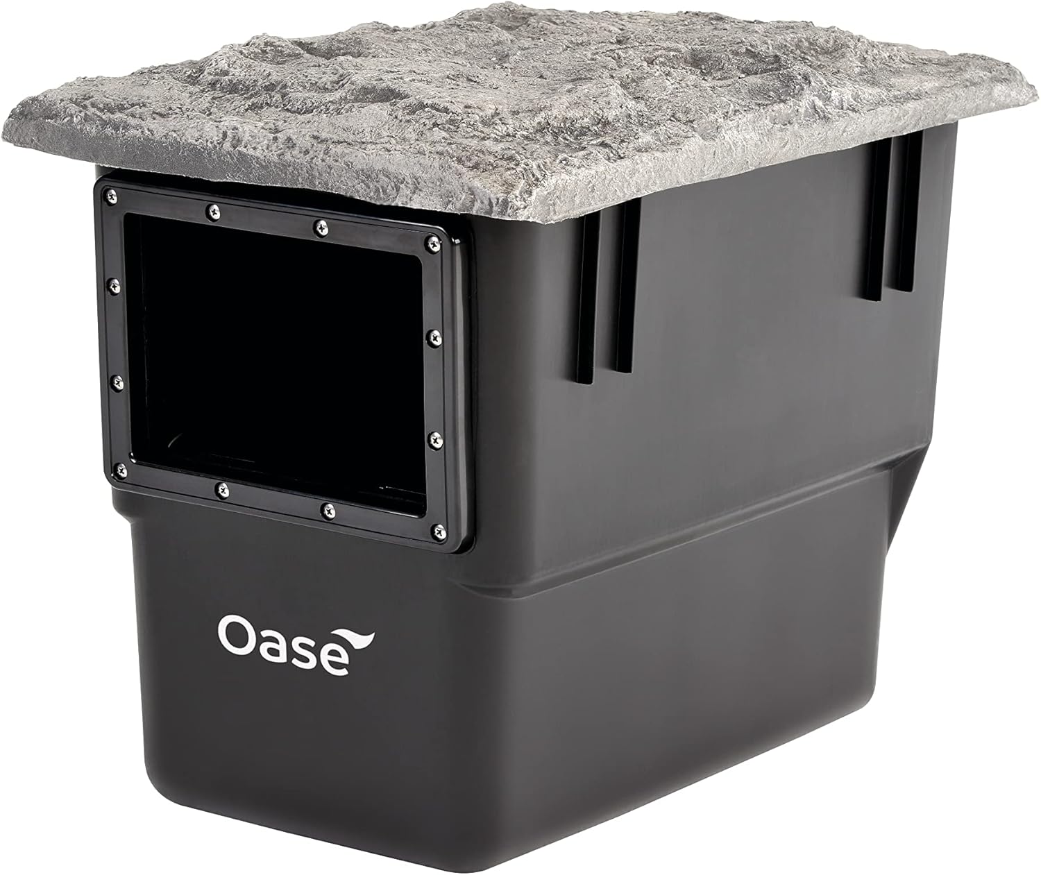 OASE 57137 Einbau-Oberflächenabsauger BioSys Skimmer plus, geeignet für max. 50m², Einbau am Teichrand, Teichoberfläche, Skimmer, Absauger, Teichreinigung, grau