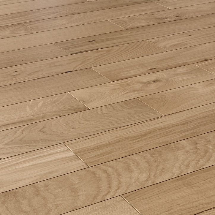Parquet massif à coller Lulea S en chêne huilé naturel