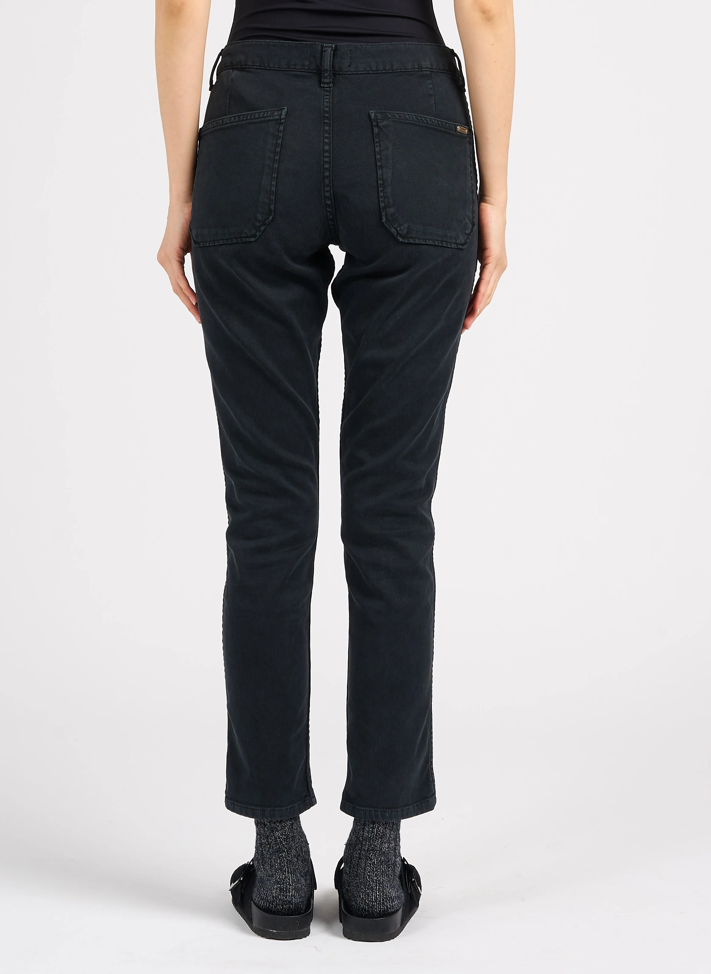 PIERCE - Jean slim en coton mélangé | Noir