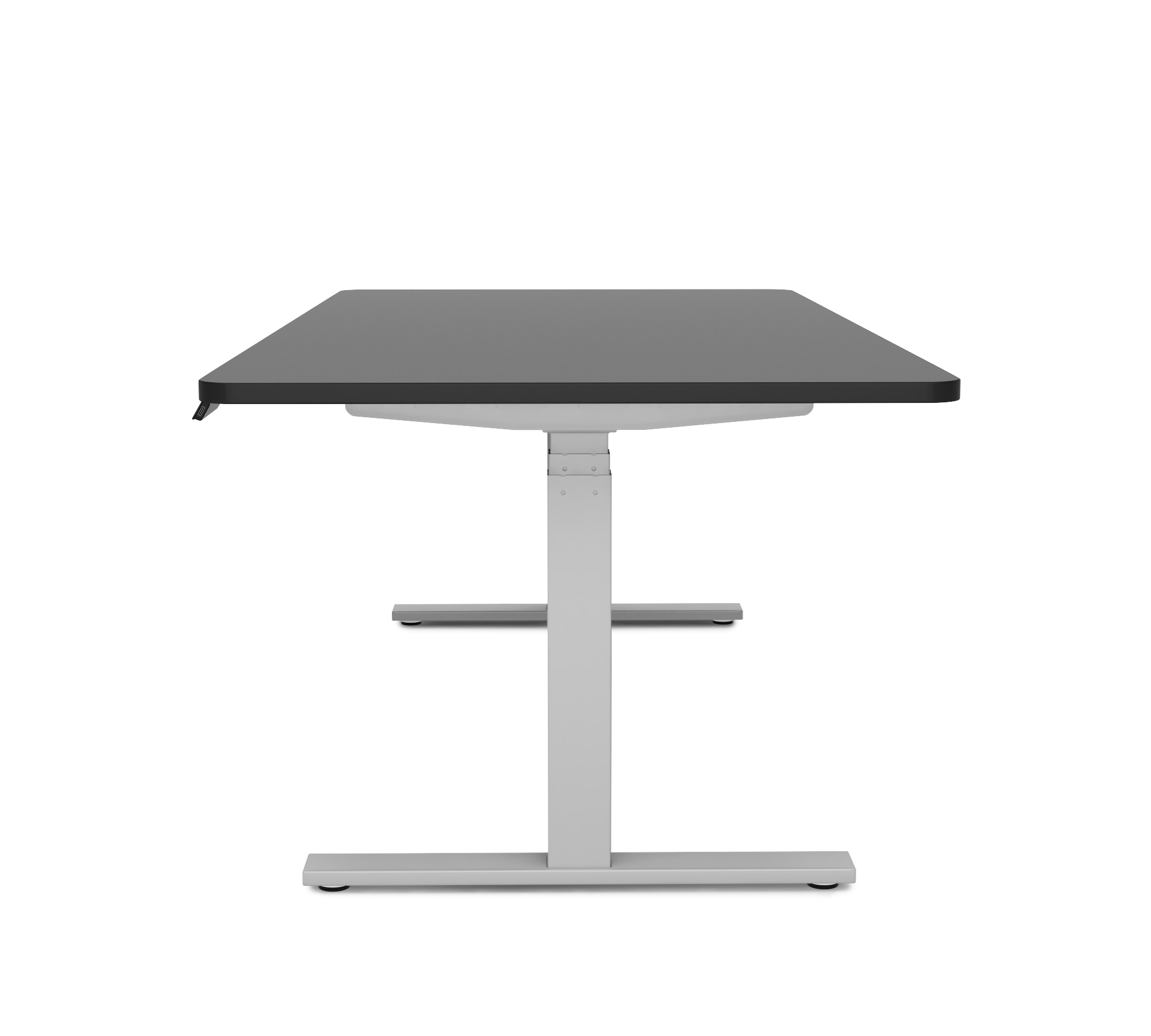 Stehpult elektrisch PREMIUM schwarz/grau 180 x 90 cm