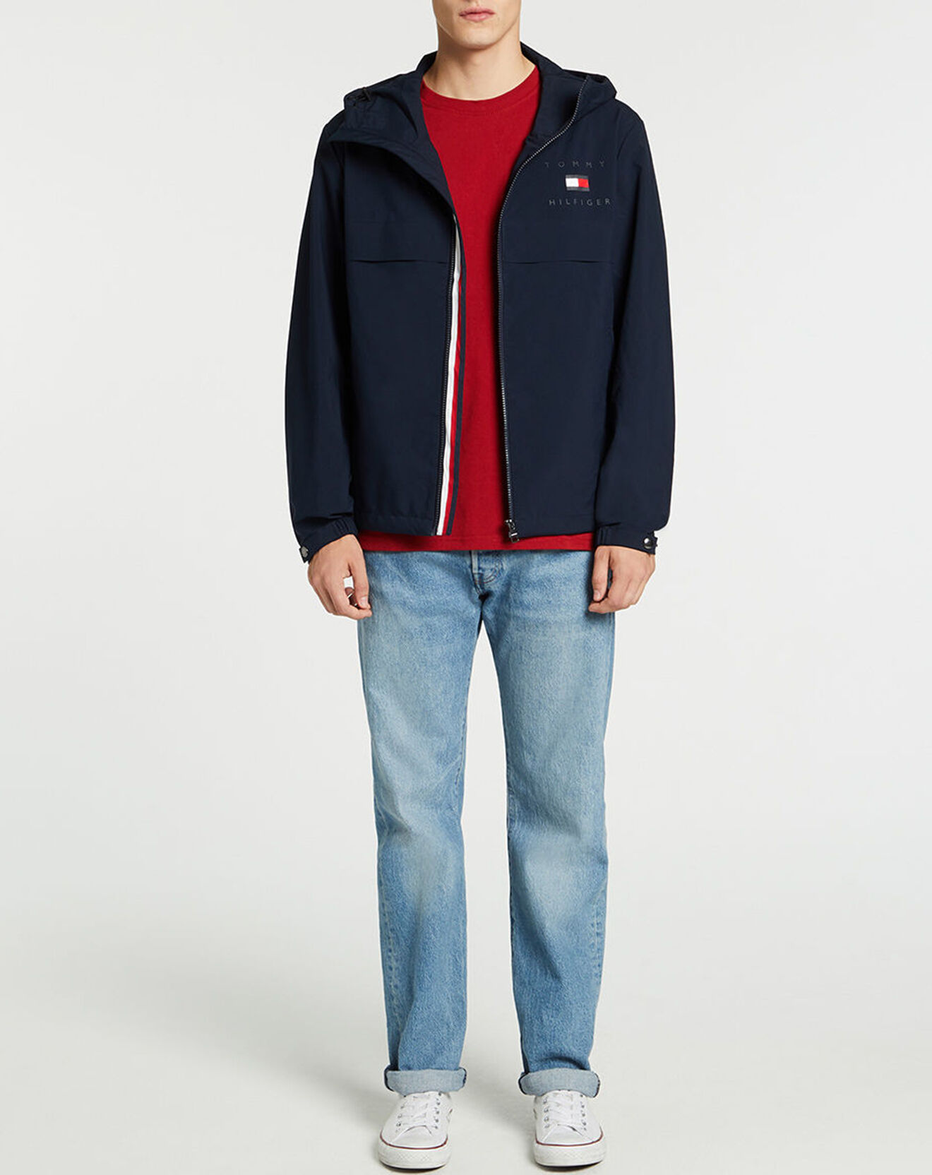 Tommy Hilfiger Blouson Logo Poitrine bleu marine