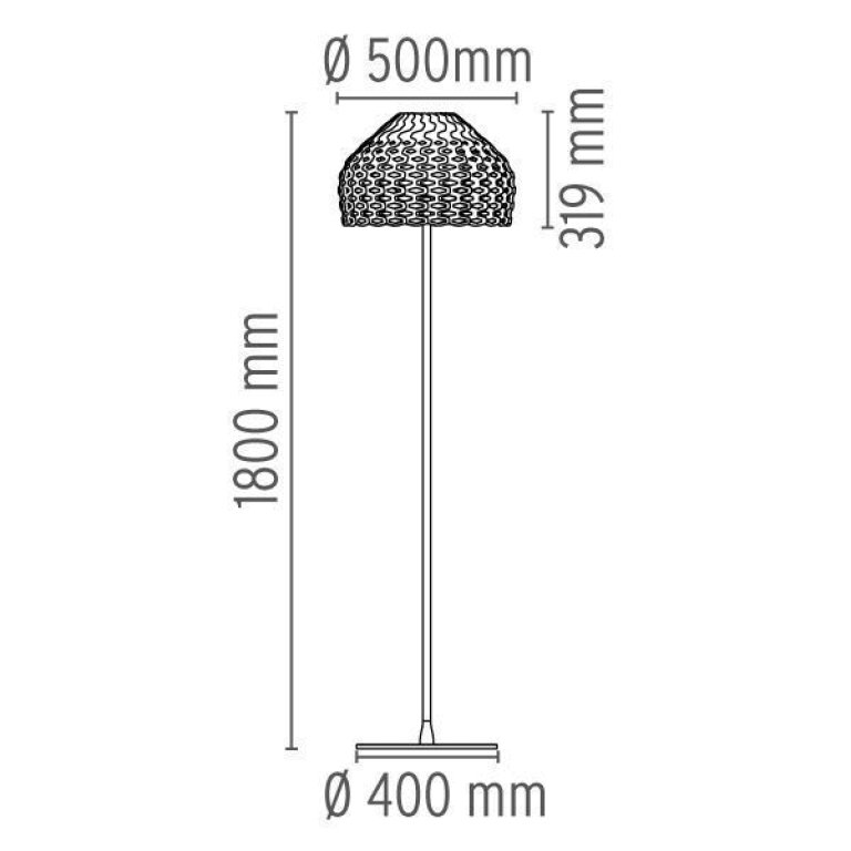 Flos Tatou F vloerlamp wit