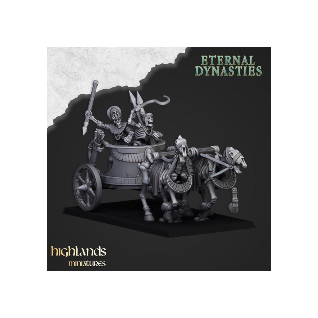 Highlands Miniatures - Eternal Dynasties - Ancient Skeletal Chariots