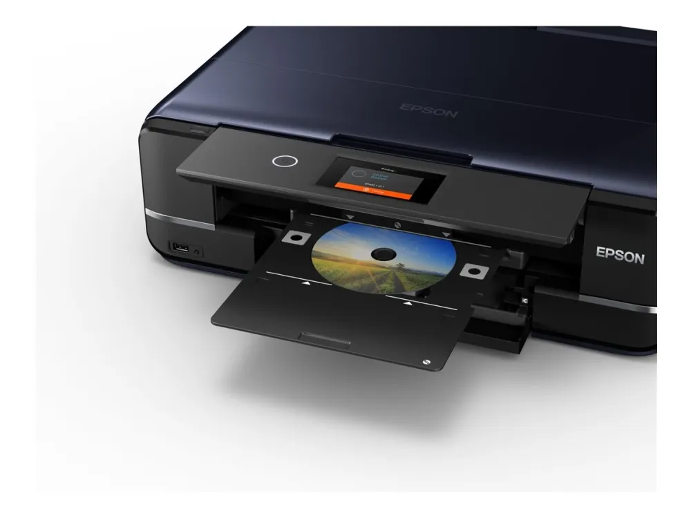 Epson Expression Photo XP-970 Small-in-One - Multifunktionsprinter - farve - blækprinter - A4 (210 x 297 mm) (original) - A3 (medie) - op til 8.1 spm (kopiering) - op til 8.5 spm (udskriver) - 100 ark - USB 2.0, LAN, Wi-Fi(n), USB vært