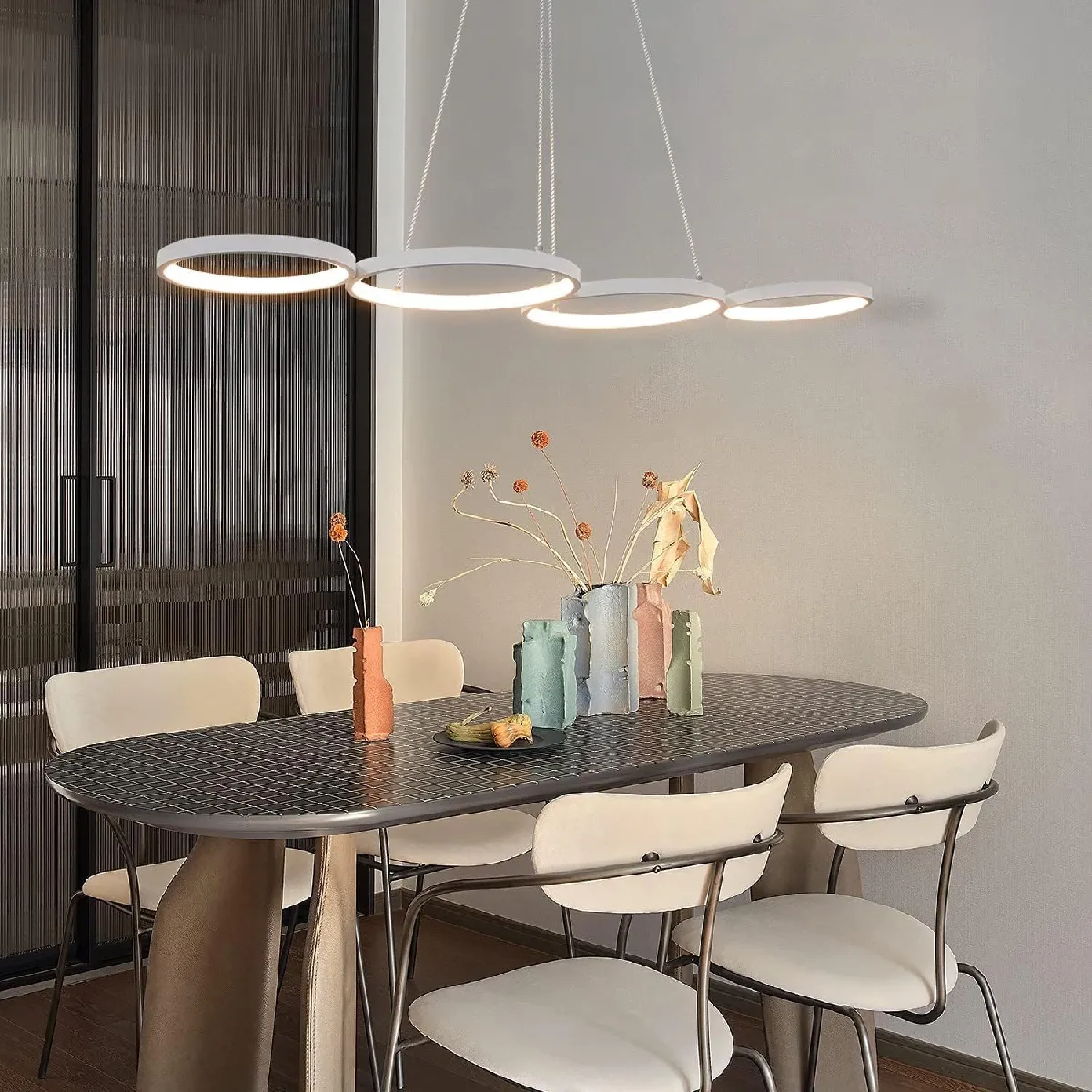Nettlife Suspension LED - Blanc Moderne